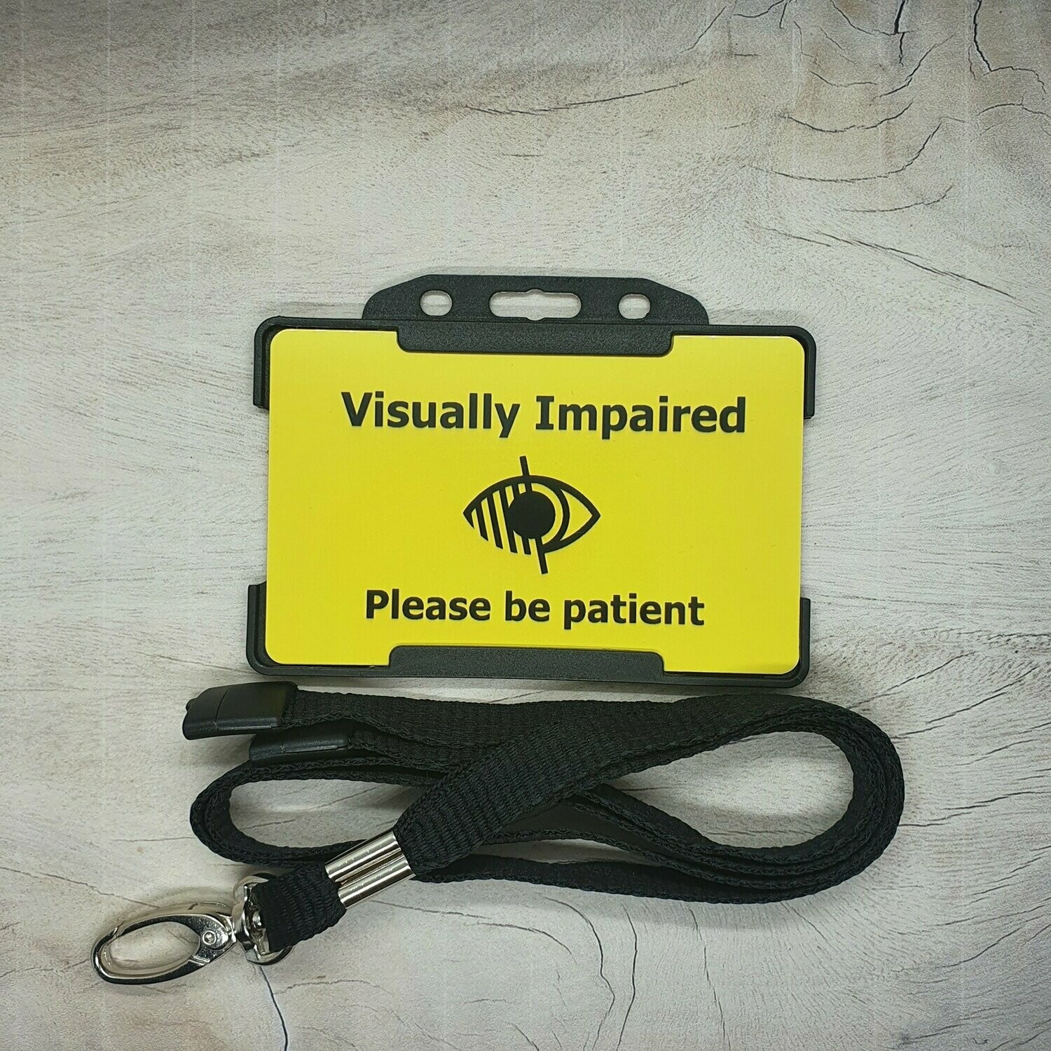 Visually Impaired Visual Impairment ID Card with Lanyard Hidden ...